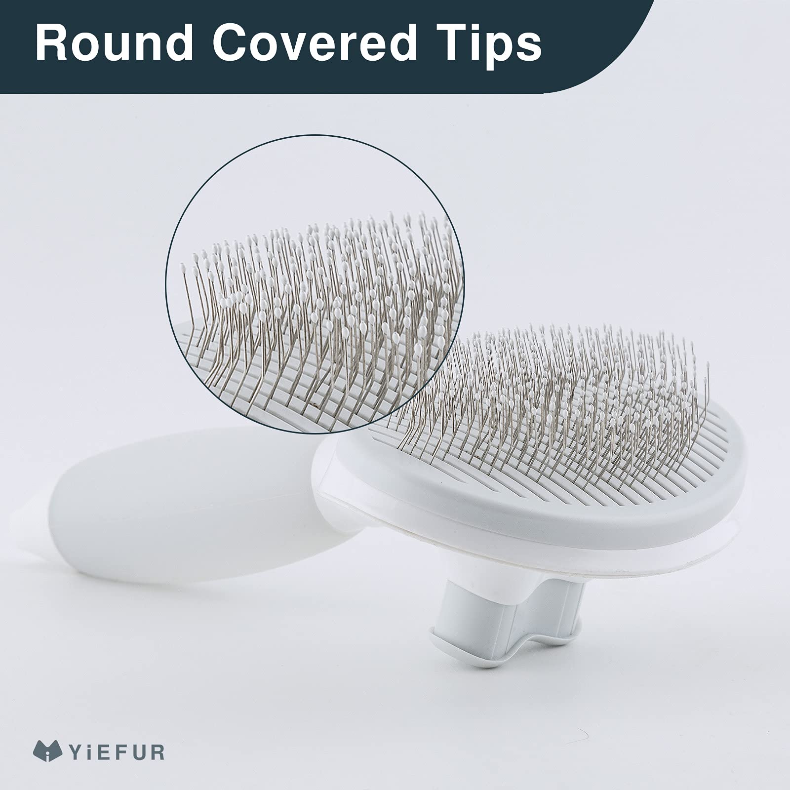 Cat Hair Brush,Cat Brush for Shedding,Soft Silicone Self Cleaning Brushes for Short and Long Haired Cats for Grooming and Shedding - image 3