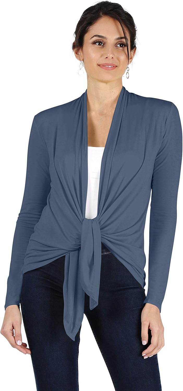 Simlu Lightweight Cardigans for Women Reg and Plus Size Light Cardigans for Women Summer Long Sleeves - Image 2