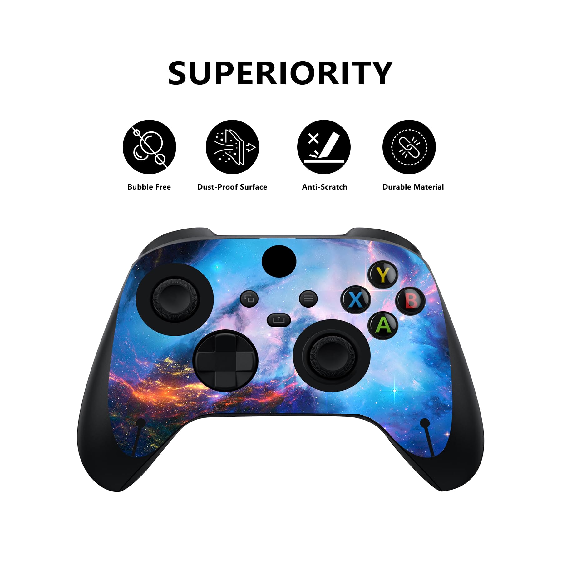 PlayVital Adesivo Skin per Xbox Series X Console&Controller Sticker Decal Cover Vinile per Xbox Series X-Ingranaggi&Graffi - 2