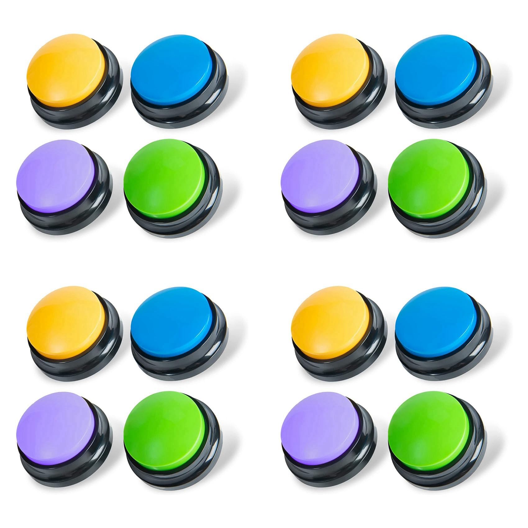 Botones para escribir perros, botones para la comunicación, entrenamiento de perros, zumbador, juego de botones para hablar, regalo divertido, 16 unidades