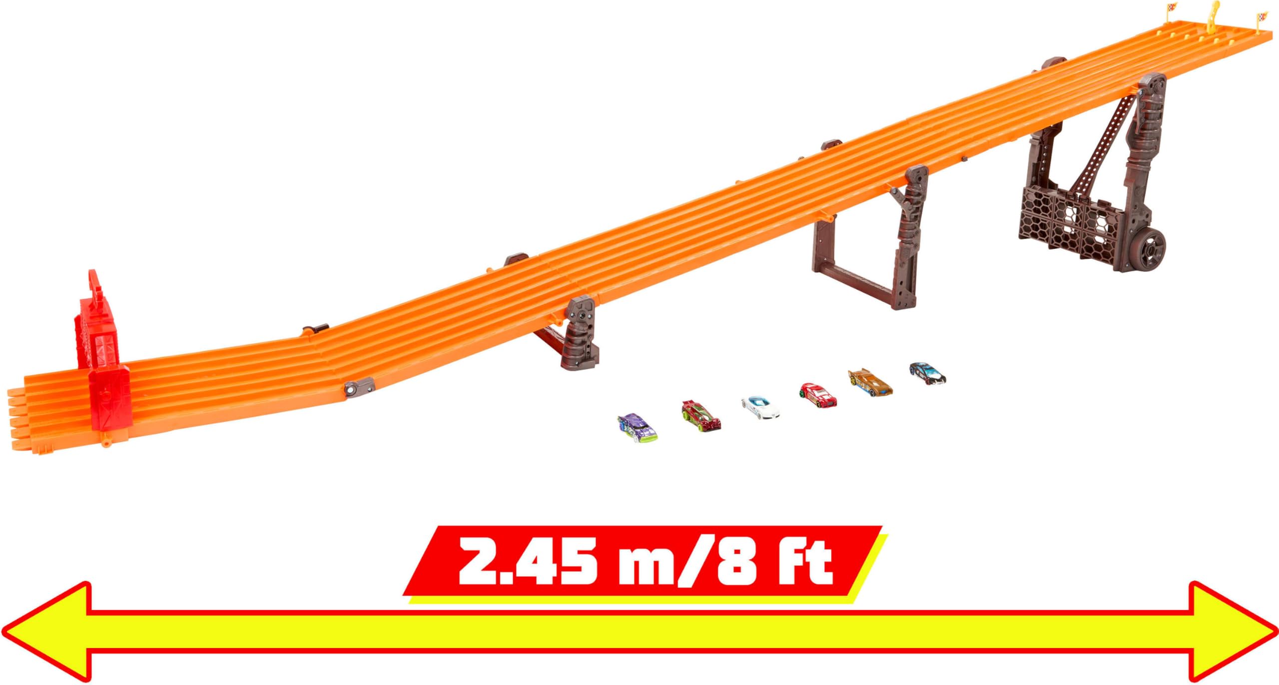 Hot Wheels Super 6-Lane Raceway & 6 1:64 Scale Toy Cars — Amazon image 6