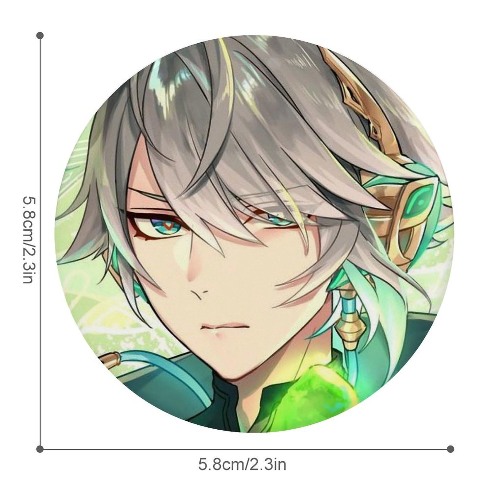 Amazon.co.jp: 原神 アルハイゼン 缶バッジ ばね針式 同人グッズ