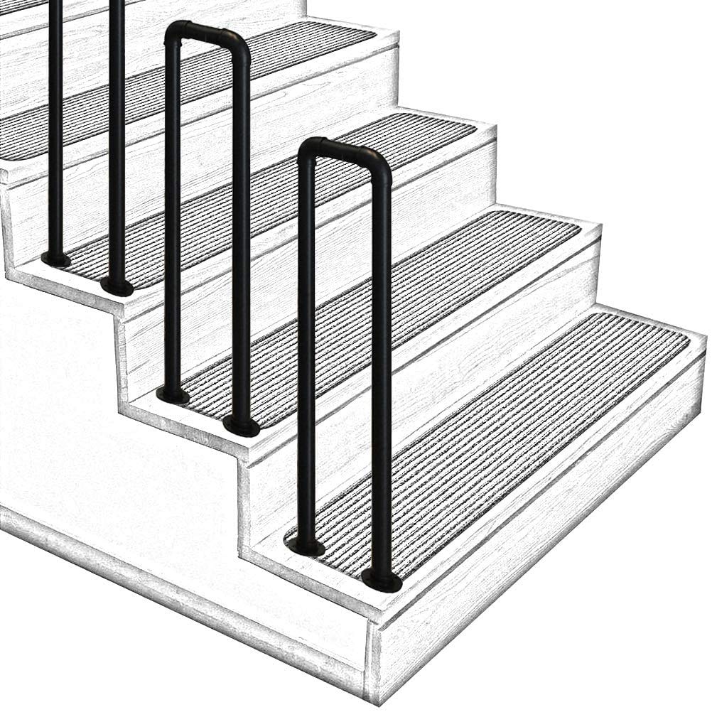 Mains courantes d'escalier en U WLXW blanches de 75CM pour la sécurité intérieure