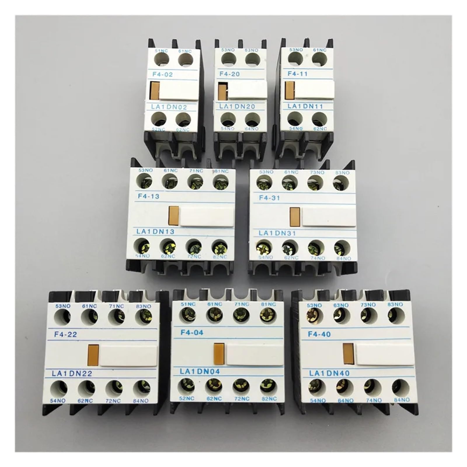 Bloc de contact auxiliaire LA1-DN22 à 4 pôles pour contacteurs AC
