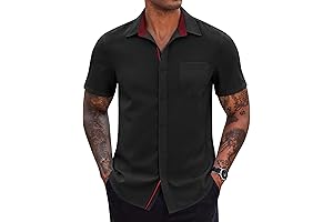 Wornstar Men's Casual Button Down Shirts