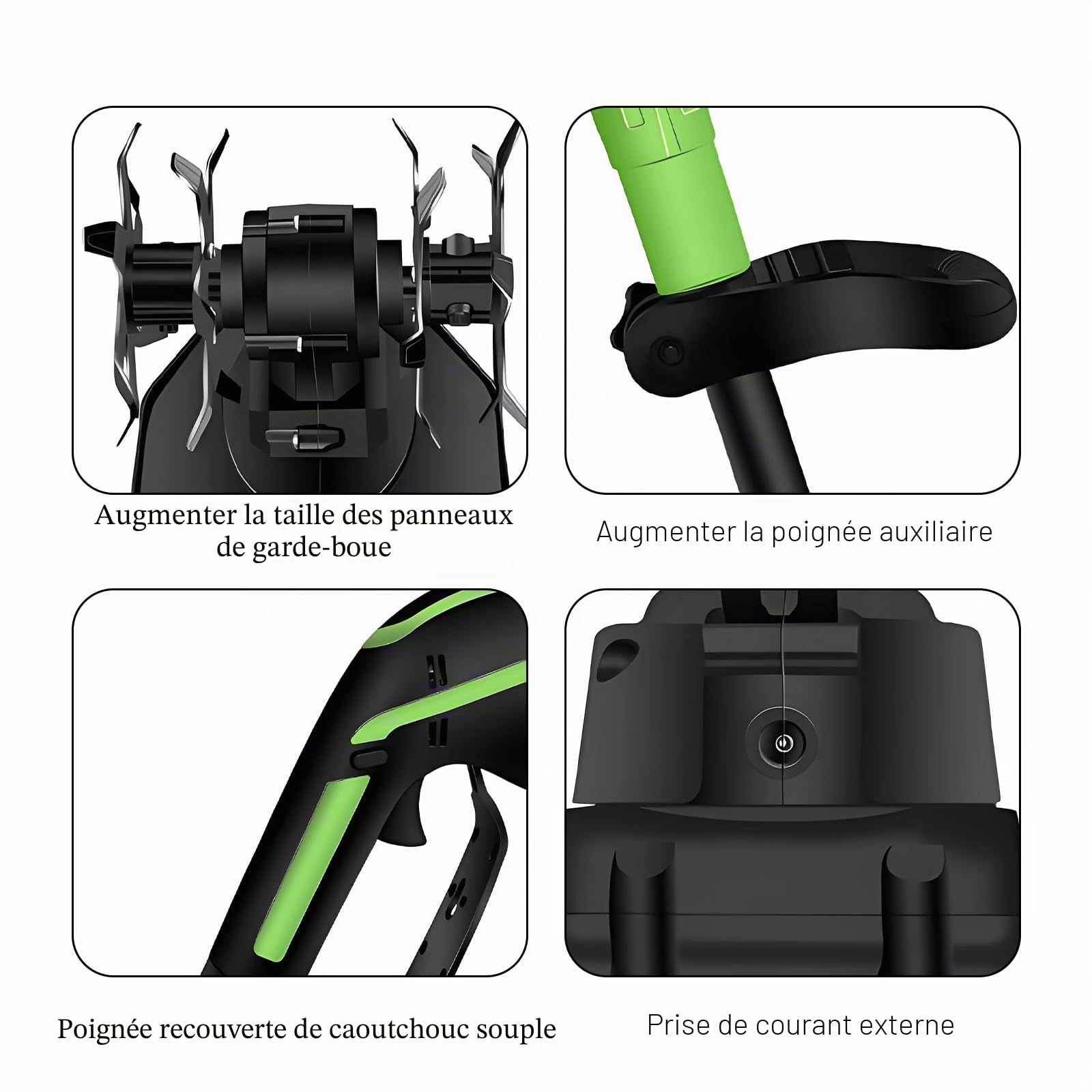 Motobineuse Electrique 650 W, Mini Motobineuse avec Batterie 3000 mAh, Tige de 1,3 m,Largeur de Travail 10 cm, Profondeur de Travail 10 cm pour Ameublir Terre Jardin et Verger (2 Batteries)