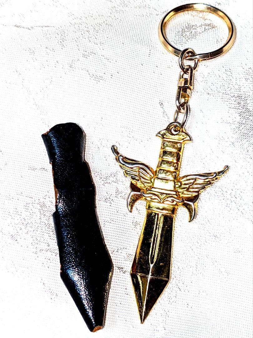 Amazon.co.jp: レア ゴールド 剣 鳳凰 不死鳥 キーホルダー 金