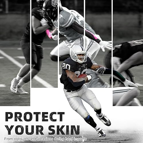 Miniatura 4 de OK TAPE Cinta de césped para fútbol, cinta de kinesiología extra ancha, cinta atlética, cinta deportiva impermeable (blanco) 4 pulgadas x 21 pies