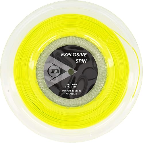 Dunlop Explosiv Spin Tennissaite 17g-1.25mm, 200m Rolle, Gelb