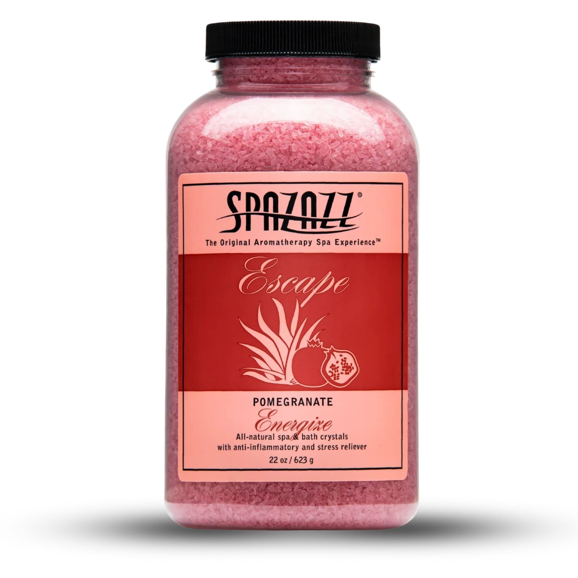 SPZ-261 Escape Aromatherapy Crystals Container, 22-Ounce, Pomegranate Energize