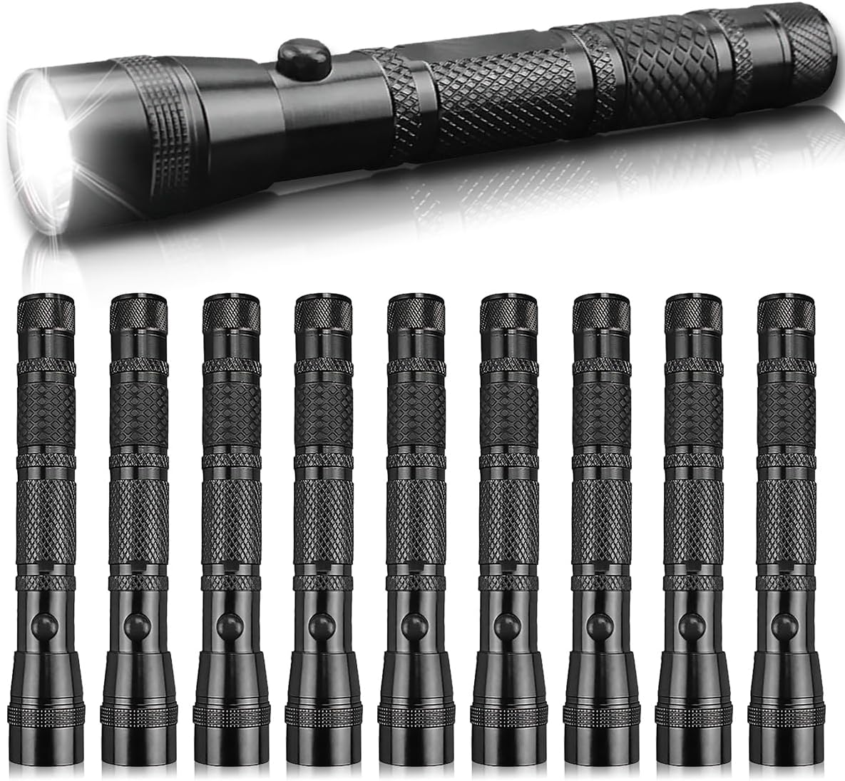 Pocketman LED Pen Light Aluminium Alloy Flashlight Waterproof Flashlight Camping Torch Pocket Flash Light (4 Pack)