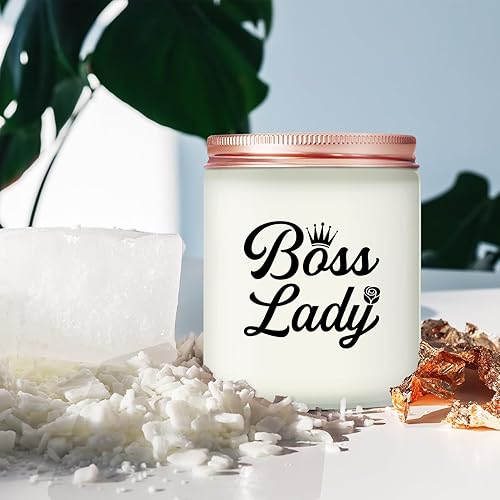 Miniatura 6 de Vela perfumada de lavanda, regalos para mujer jefa, vela de soja totalmente natural para el día del jefe, cumpleaños, Navidad y otras ocasiones