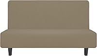 Vista 36 de Easy-Going - Funda elástica para futón, cubierta para sofá cama sin brazos, protector de muebles sin reposabrazos con parte inferior elástica