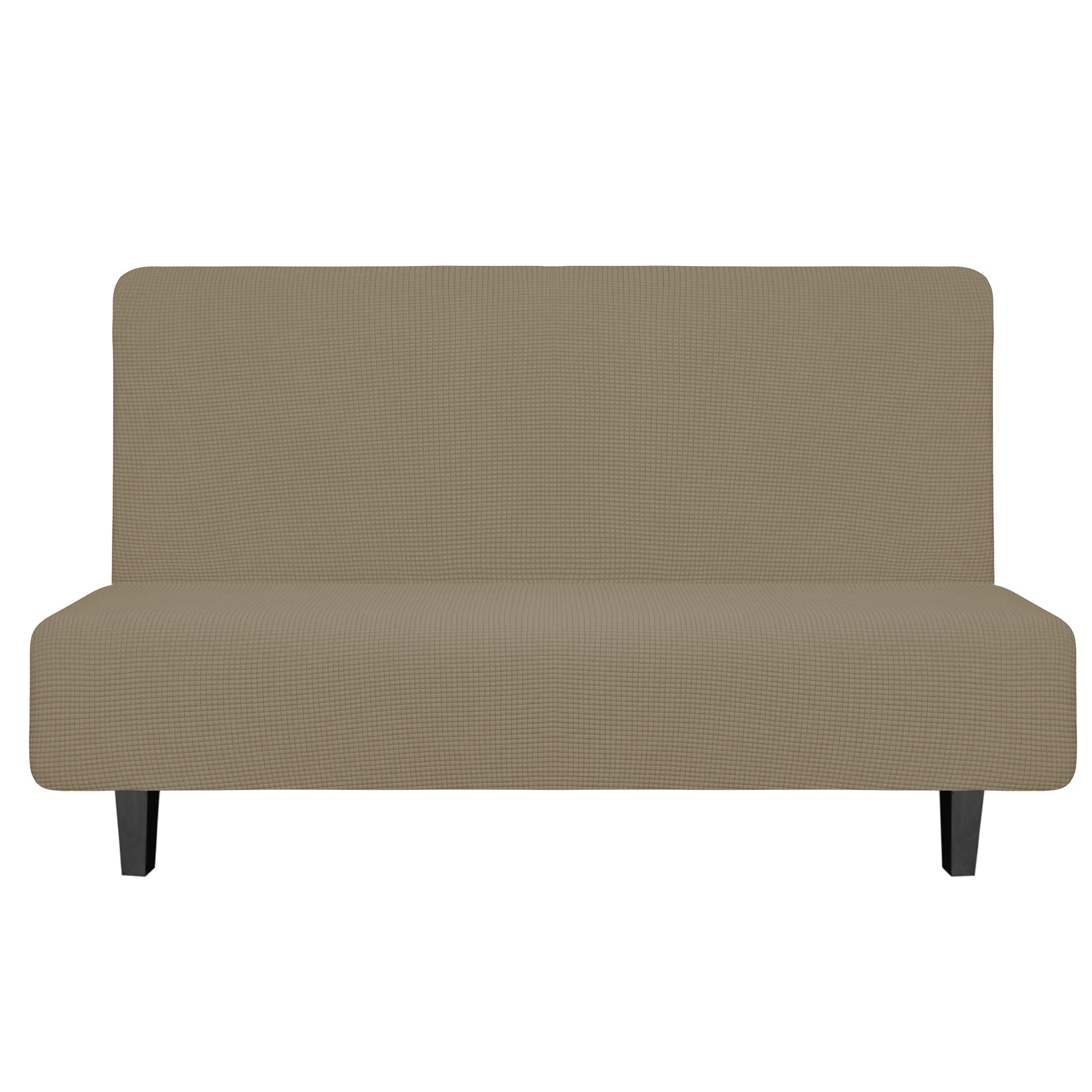 Easy-Going Stretch Medium Futon Slipcover Armless Futon Cover Natural