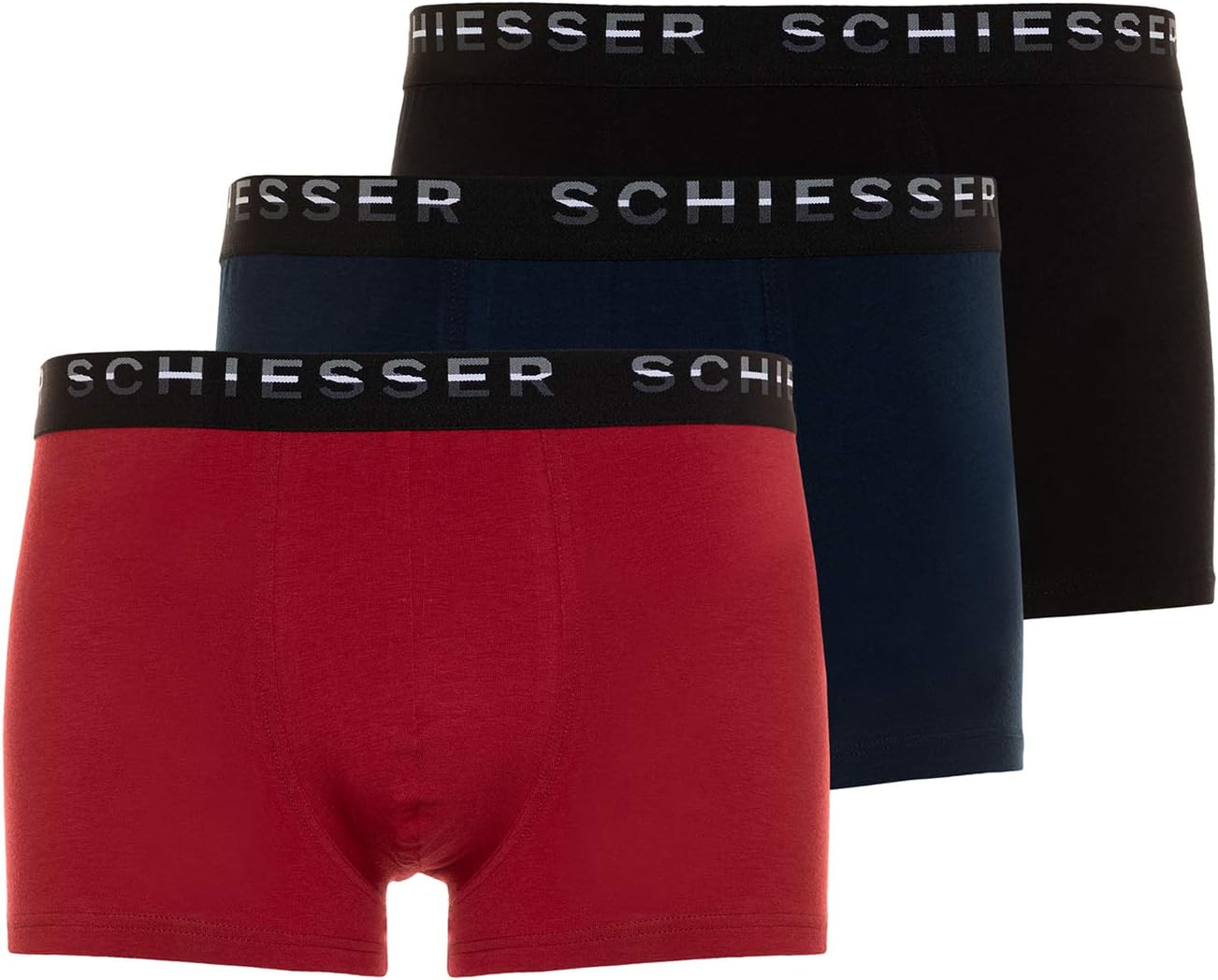Schiesser Boxershort met elastische band met label in een set van 2 Schiesser Boxershort met elastische band met label in een set van 2