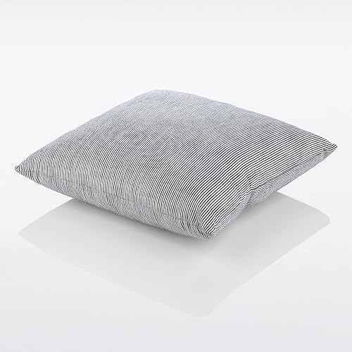 Miniatura 7 de Nate Home by Nate Berkus - Almohada decorativa de algodón texturizado a rayas, decoración moderna, cojín para sofá, sillas o dormitorio de mDesign,