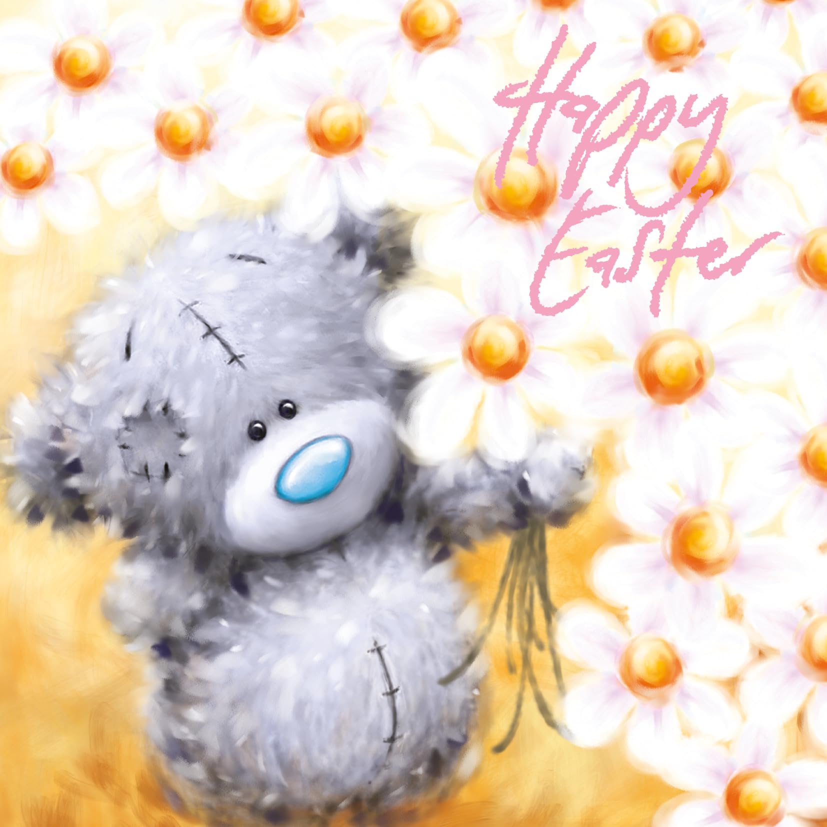 Me To You Tatty Teddy Softly Drawn Square Easter Card ESF77005