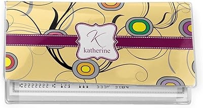 YouCustomizeIt Ovals & Swirls Vinyl Checkbook Cover (Personalized)