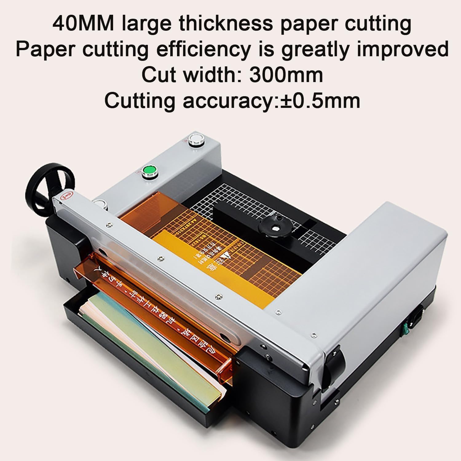 Cortador de papel de guillotina resistente, capacidad de 400 hojas, ancho de corte de 12 pulgadas, para cartulina, cuero, PVC, manualidades