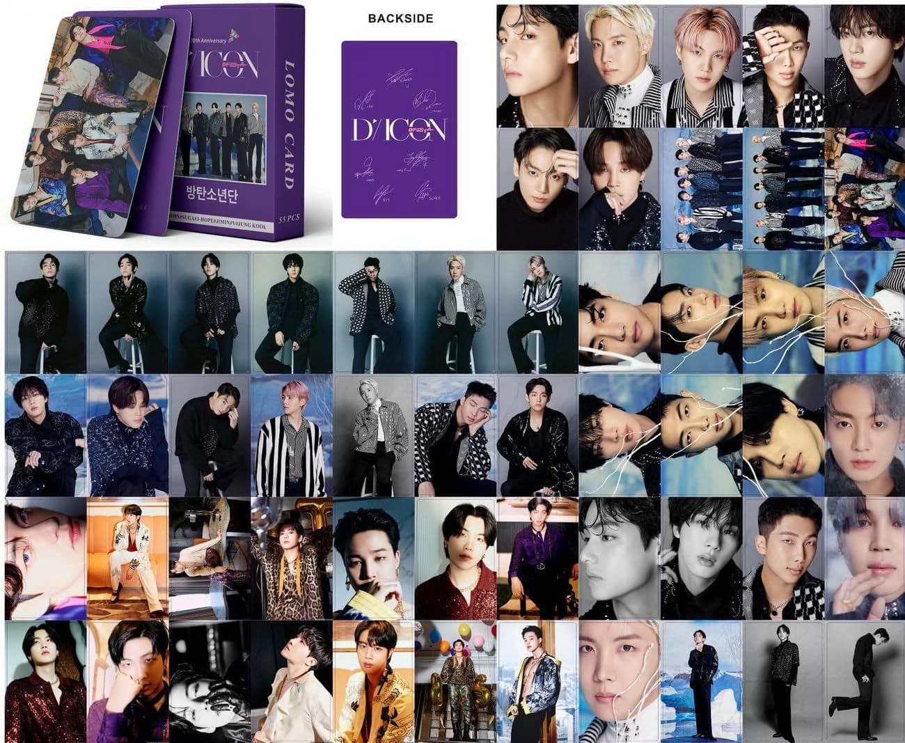 Careflection BTS FESTA - DICON LOMO CARD SET photocards (set of 55