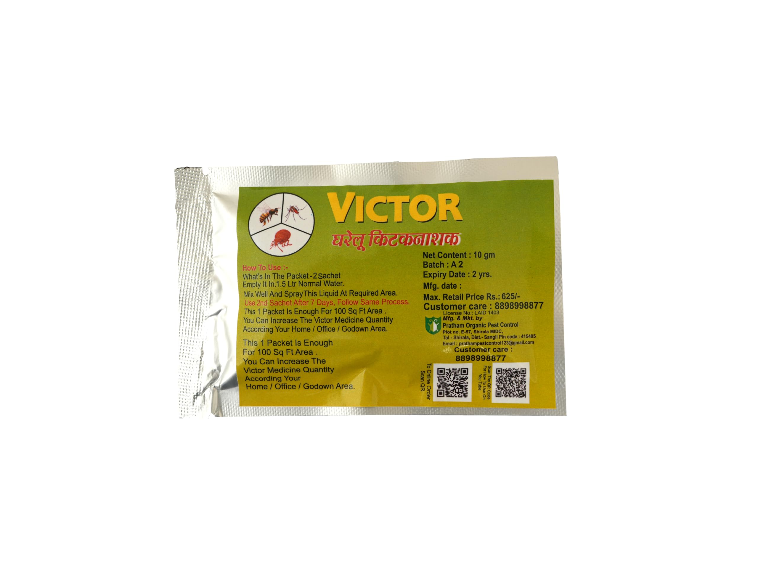 Victor Bedbug Repellent Powder – Plant-Based Home Care Solution for Effective Bedbug Control-image-8