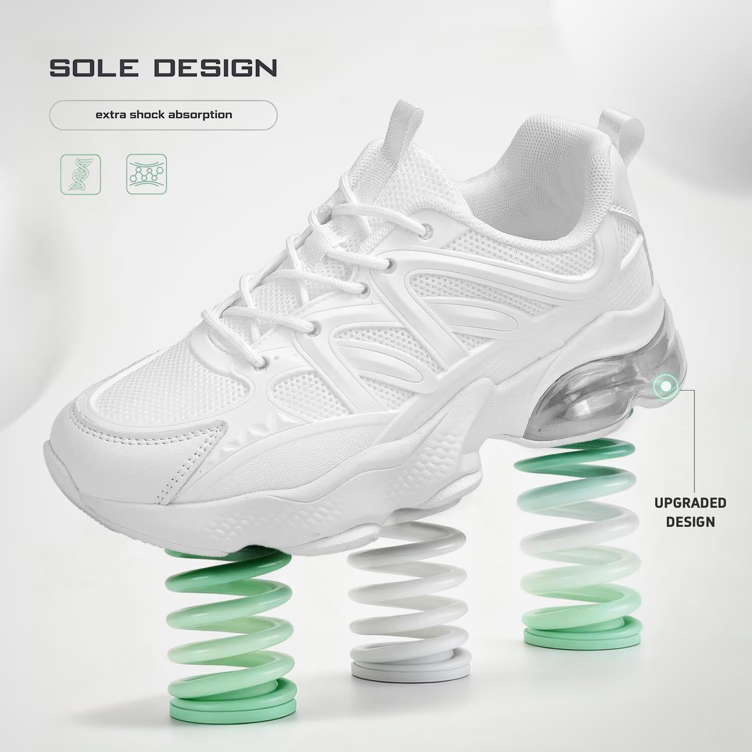 Womens Walking Running Shoes Air Cushion Tennis Sneakers Fashion Breathable Basketball Sport Gym Fitness Cross Trainers