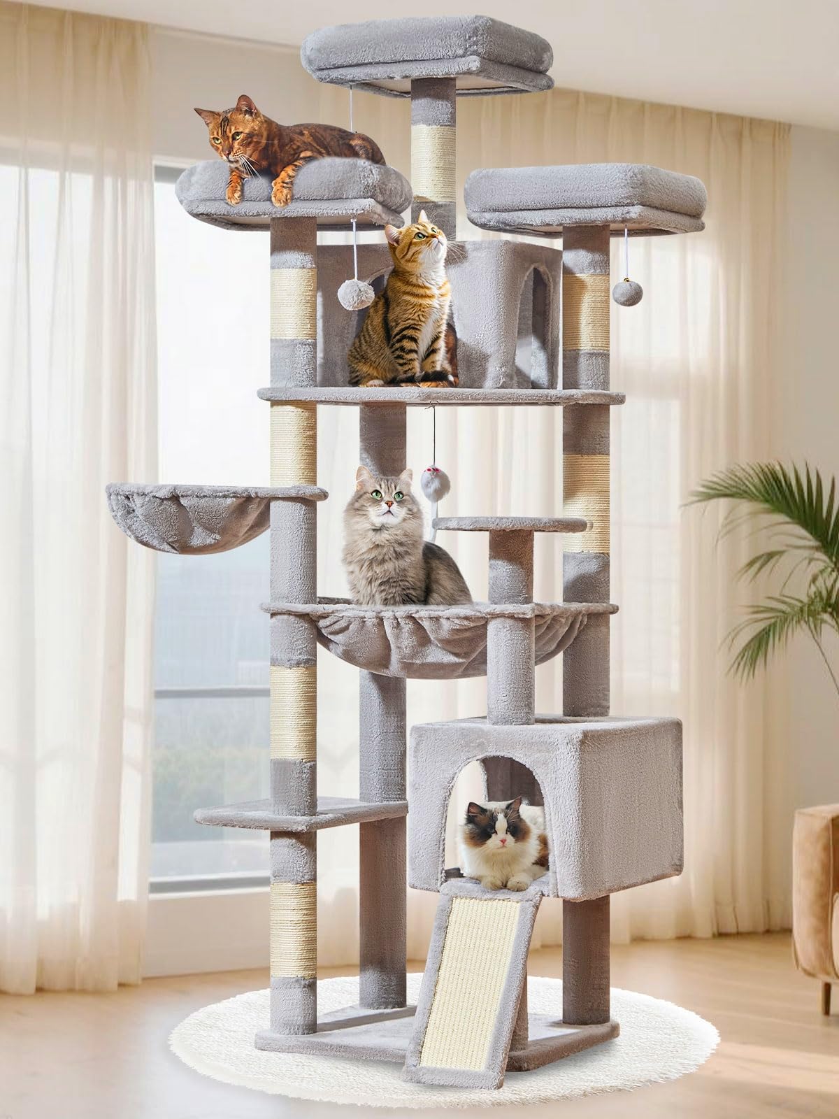 Taoqimiao 76-Inch Cat Tree XXL