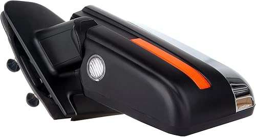 Miniatura 5 de Espejos de remolque con carcasa cromada calefactable ajustable con espejos de remolque de rayas reflectantes, compatibles con Ford 2004-2014 para