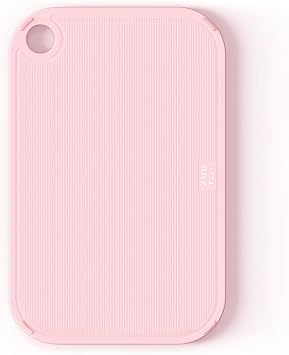 Zuutii Plastic Cutting Board for Kitchen,16.5"x10.6"Large Cutting Board with Juice Grooves and Non-Slip,Thick Chopping Board Dishwasher-Safe,BPA-Free,Pink