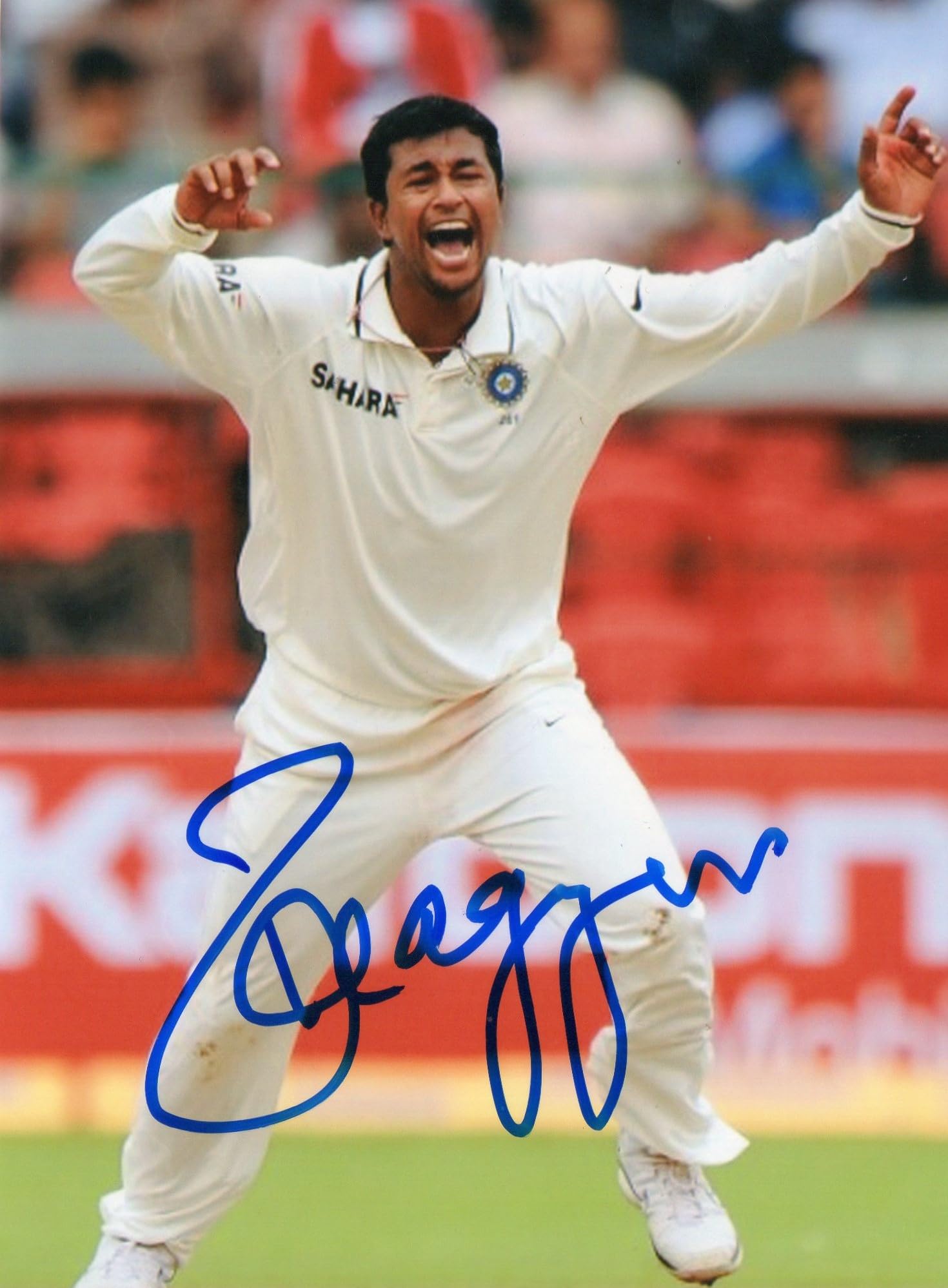 5x7 Inches Original Autographed Photo of Indian Cricketer Pragyan Ojha-image-4