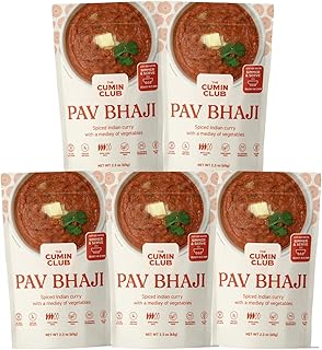 The Cumin Club Pav Bhaji - Authentic & Flavorful Indian Meal, Ready to E...