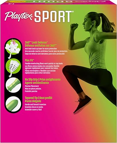 Miniatura 2 de Playtex Tampones deportivos de absorción regular, sin fragancia, 84 unidades (6 paquetes de 14 unidades) | Tampones regulares para mujeres, cuidado