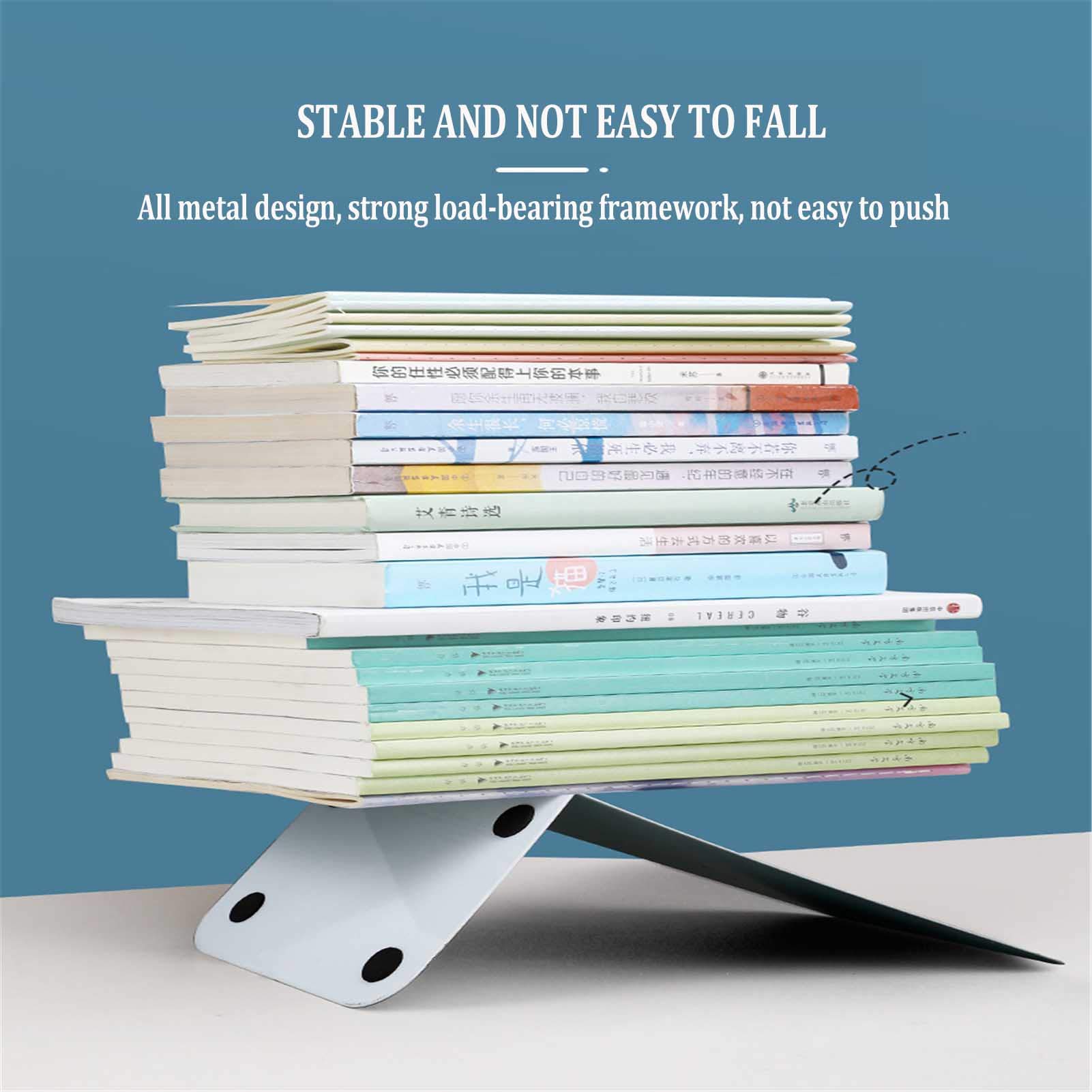 2 Paires de Serre-Livres antidérapants, Bouchon de Livre en métal décoratif en Forme de L idéal pour l'école à Domicile de Bureau de bibliothèque - Magnifique décor à la Maison