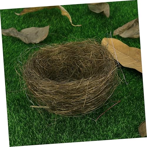 Miniatura 8 de NOLITOY 3 piezas de decoración para el hogar para Salas de Casa, adorno de fotos, mini cacatúa, casa de aves artificiales, nidos de pollitos de