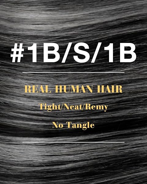 Hetto Bonding Extensions Echthaar Balayage Schwarz & Silber 50cm 50 Stück 1g/Stück – Starker Halt, Einzelsträhnen, Zum Erhitzen, Für Salon-Profis, Perfekt für Party #1b/s/1b - 3