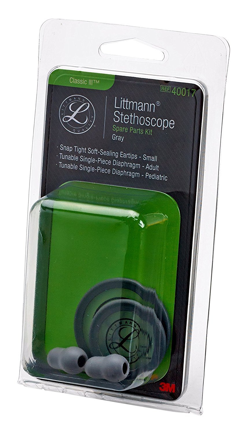 See full amazon price history chart for 3M Littmann Stethoscope Spare Parts Kit, Classic III, Gray, 40017 3M Littmann Stethoscope Spare Parts Kit, Classic III, Gray, 40017 (B06XPD7SV2) Amazon Price History, Amazon Price Tracker