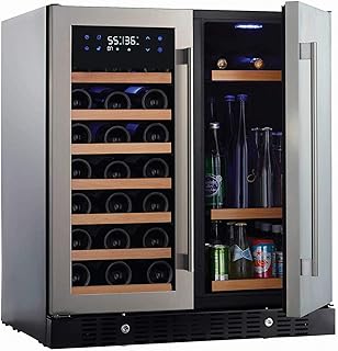 N'FINITY PRO HDX by Wine Enthusiast Wine & Beverage Center – Holds 90 Cans & 35 Wine Bottles – Freestanding or Built-In Wi...