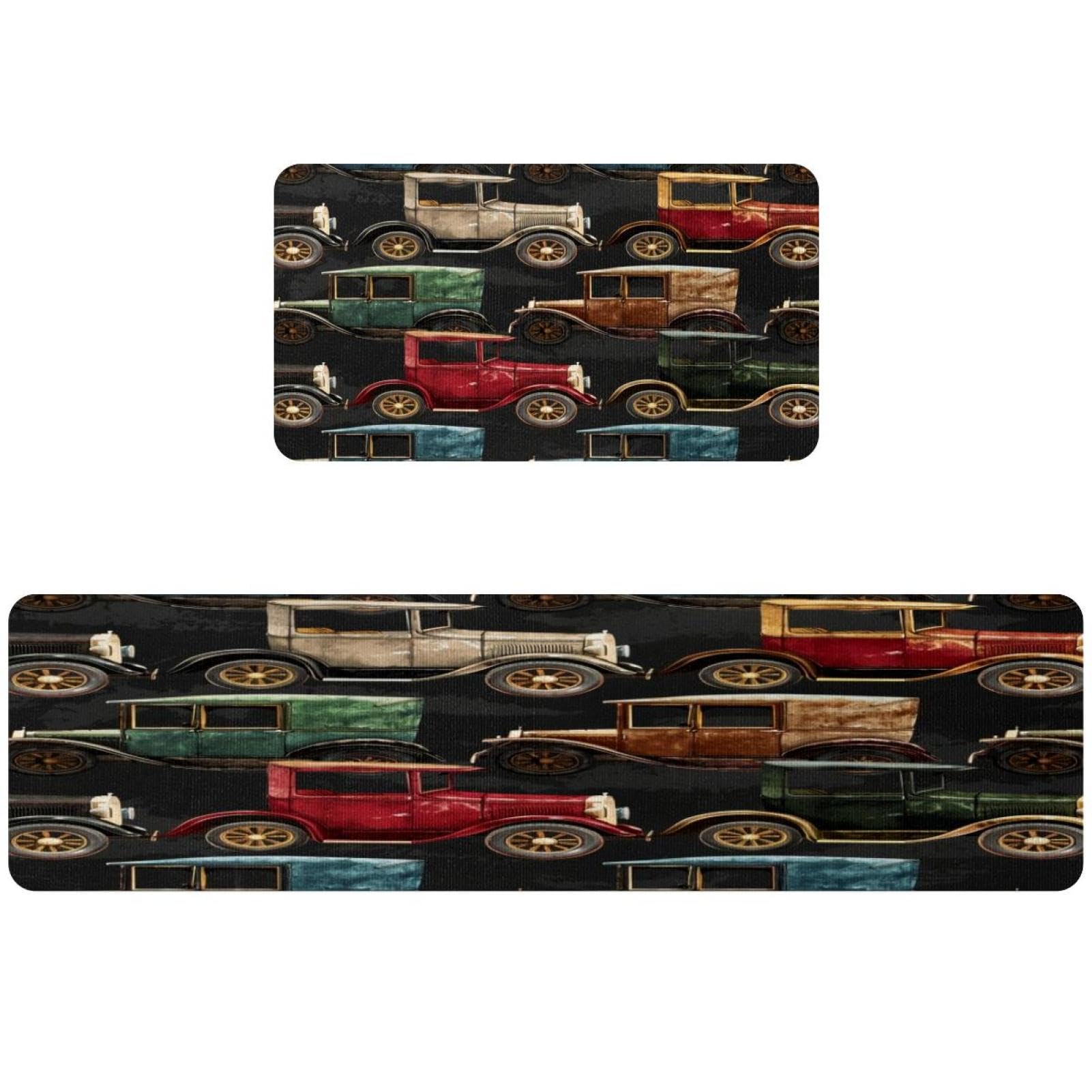 Tapis de cuisine vintage lavables pour sécuriser le couloir et la buanderie