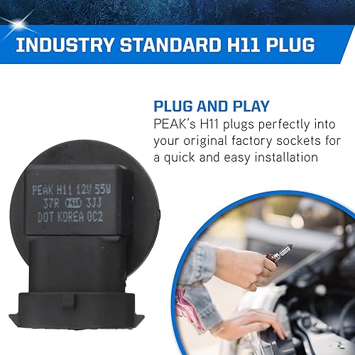Miniatura 4 de PEAK H11 OE - Bombilla halógena de repuesto para faros delanteros