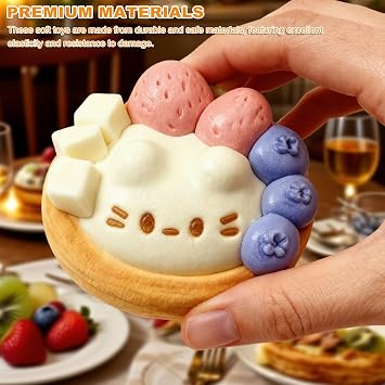 Tabba Squishy, 4Pcs Taba Squishy Kit, Handmade Stress Relief Novelty for Anxiety Squeeze Soft Fidget Toys Sensory Squeeze Toy Kit for Christmas Halloween Birthday Gift