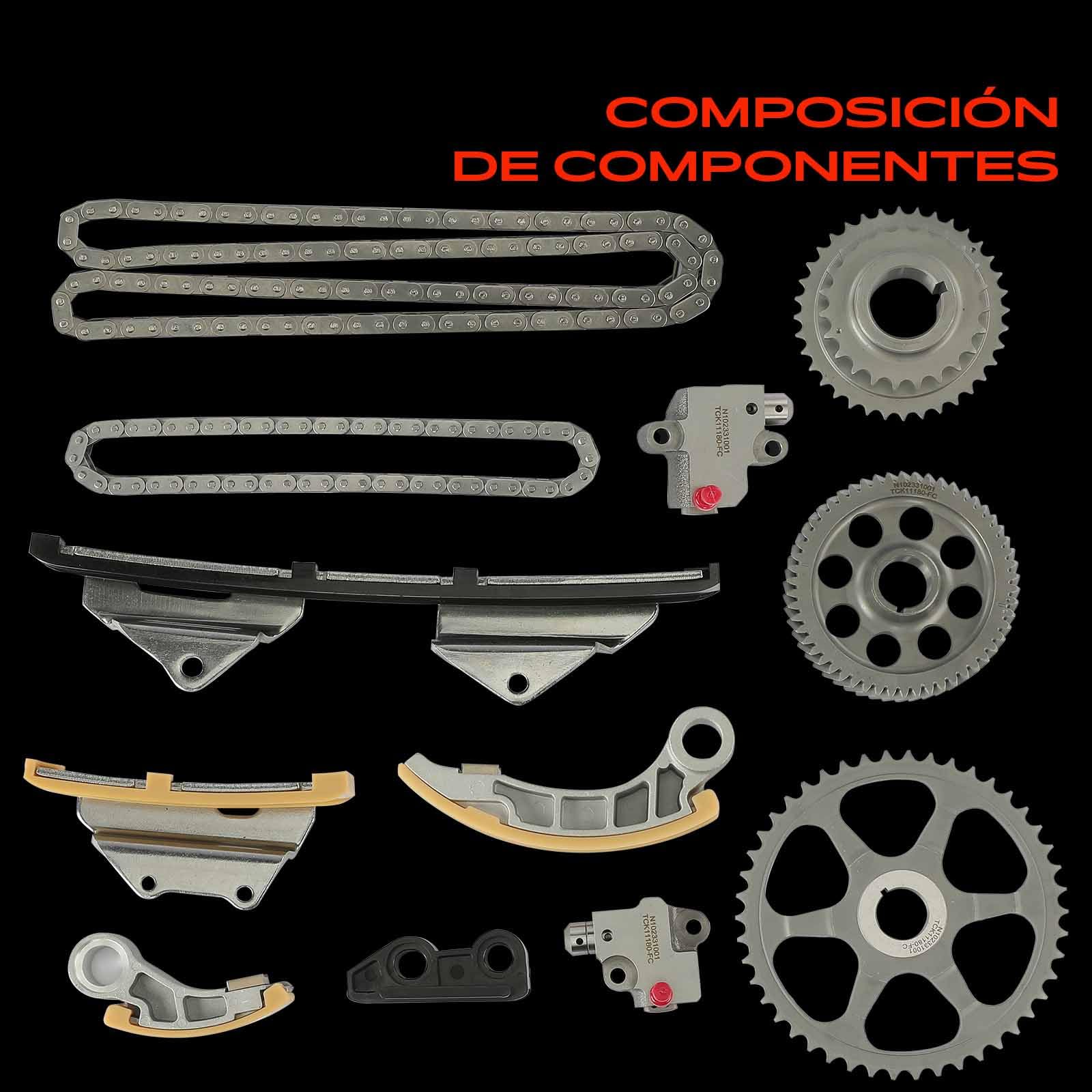 Frankberg Kit de cadena de distribución N22A1/N22A2 13620RBDE00 | Compatible con: Accord VII Tourer CM CN, Civic VIII Hatchback FK FN, Accord VII CL CN, CR-V III RE, FR-V BE, CR-V II RD