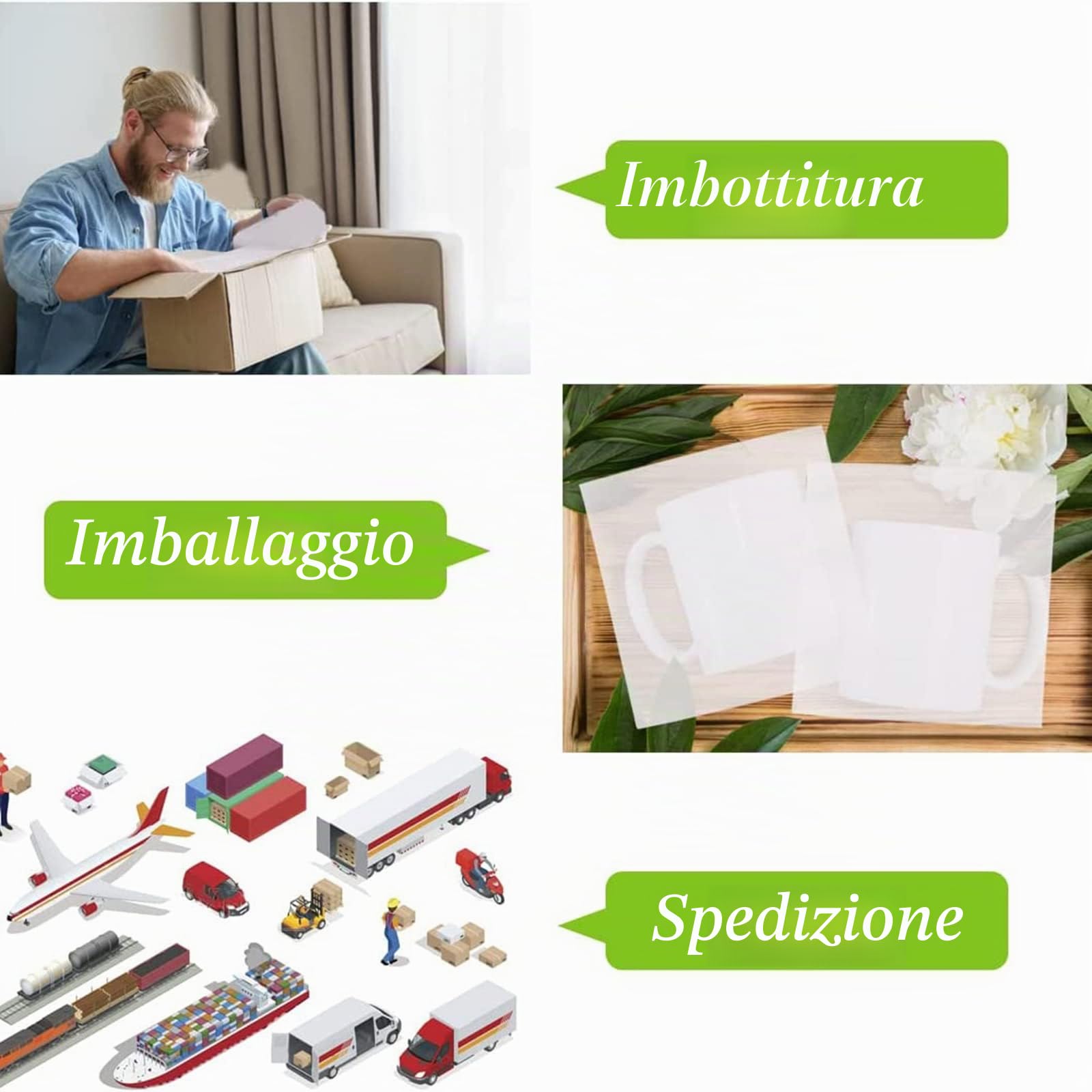 60 Pezzi Pluriball Imballaggi In Schiuma Imballaggio Per Spedizioni Pellicola A Bolle Materiale Da Imballaggio, Pluriball Foglio Gommapiuma Per Vetri, Mobili, Porcellane E Stoviglie (3 Misure)