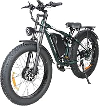 Electric Bike for Adults Peak 3000W: Dual Motor E-Bike 48V 25AH Battery 26" Fat Tire Fast Ebikes, Max 38 mph Hydraulic Disc Brake E-Bikes,Off-Road Mountain Hunting Electric Bicycle