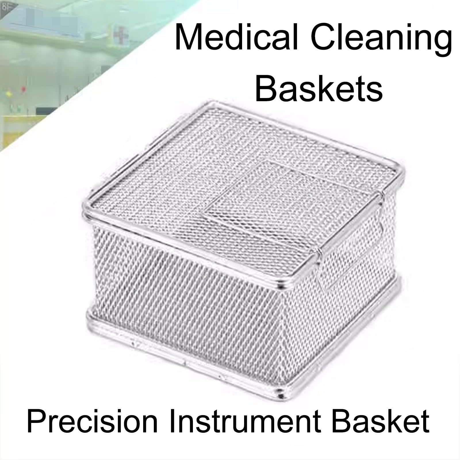 Vassoio Chirurgico Medico, Cestello In Rete Sterile In Acciaio Inossidabile 316,Rete 0,04 Pollici,Cestello Quadrato La Pulizia Degli Strumenti For Strumenti Chirurgici