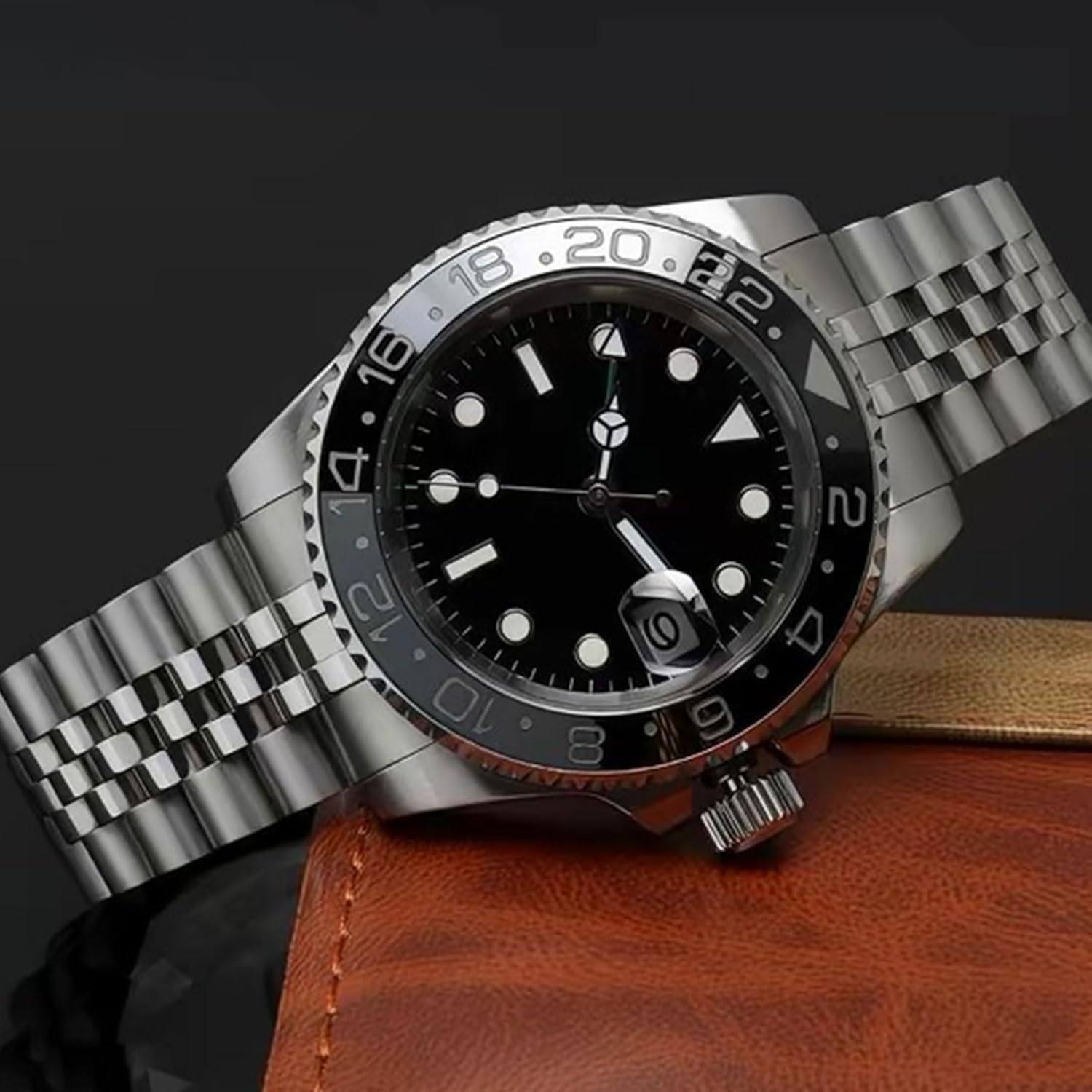 Cinturino Jubilee in Acciaio Inossidabile 316l per Rolex Datejust 36/41, Maglie Finali Solide, Bracciale di Ricambio in Metallo Regolabile. 21mm