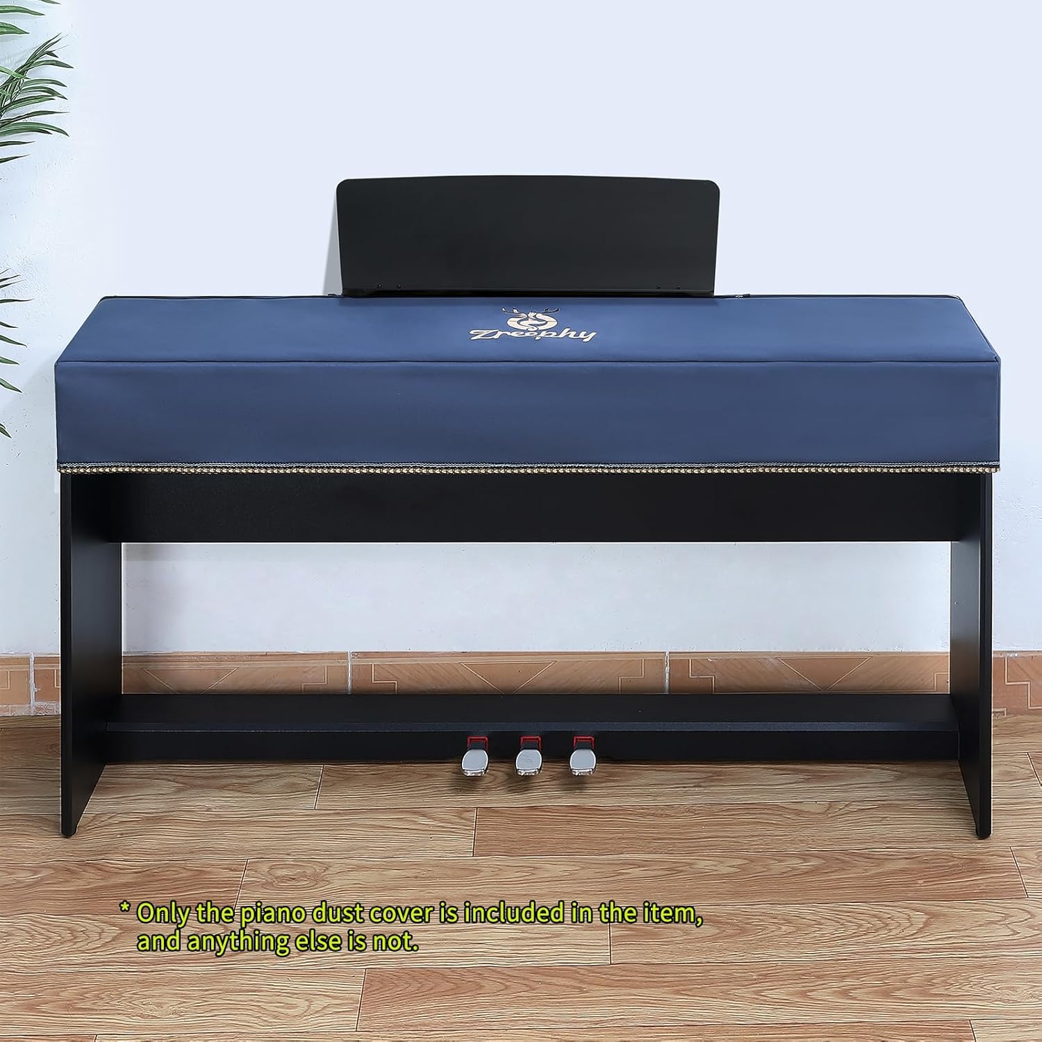 Piano 88 Keys Keyboard Dust Cover with Music Stand Opening of Zipper Design, Dust Proof Cover Compatible for Yamaha P35 P45 P48 P71 P85 P95 P105 P115 P125 Digital Pianos Keyboards