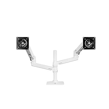 Ergotron – LX Vertical Stacking Dual Monitor Arm, VESA Desk