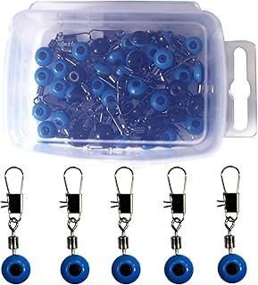 Quicknap 100Pcs 滑块 鱼钩 钓鱼钓钩 浮动连接器 焊接 香槟夹 3种尺寸