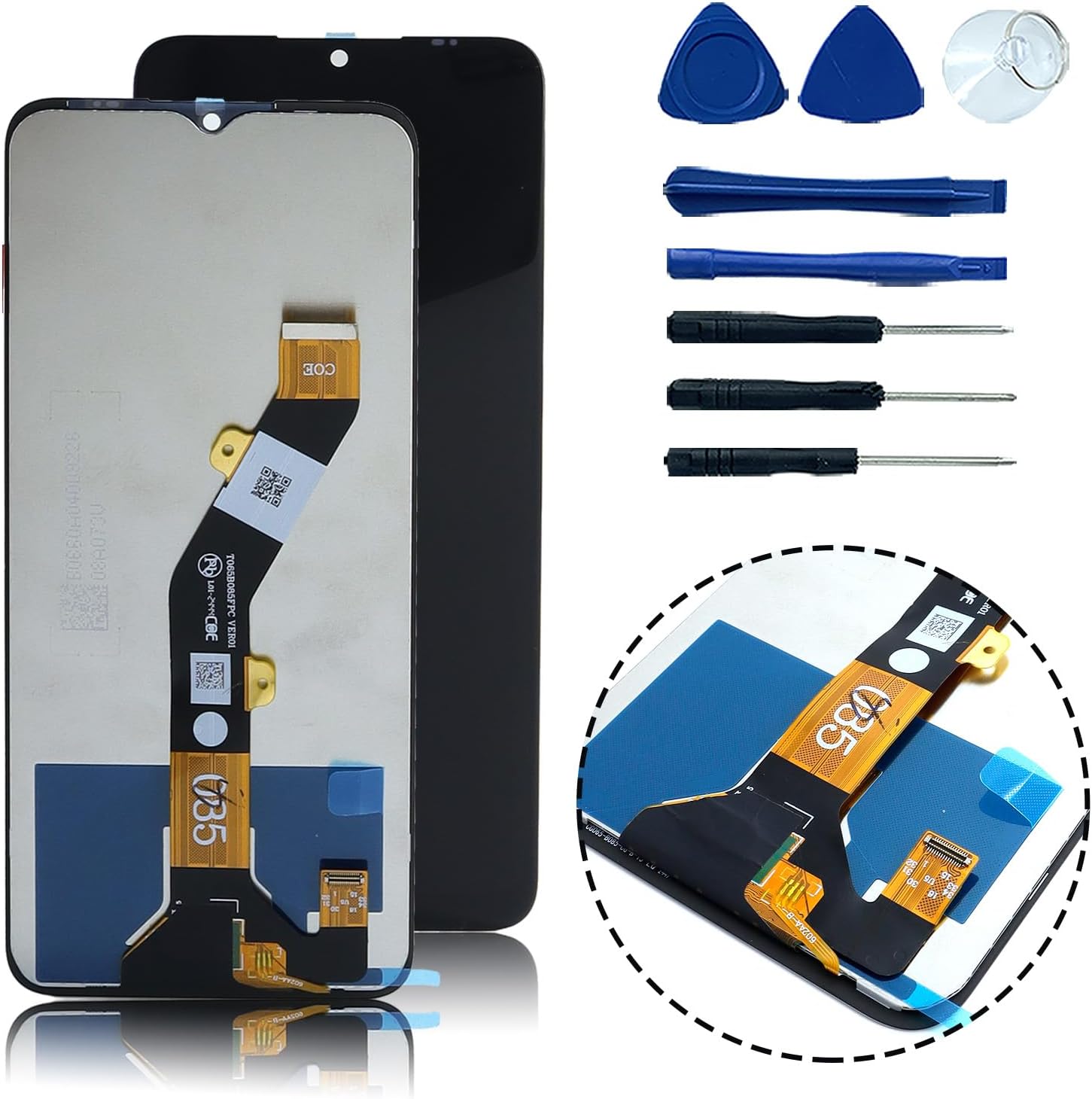 LCD Display Touch Screen Digitizer Assembly Replacement for Cricket Debut S3 U572AC 6.58"