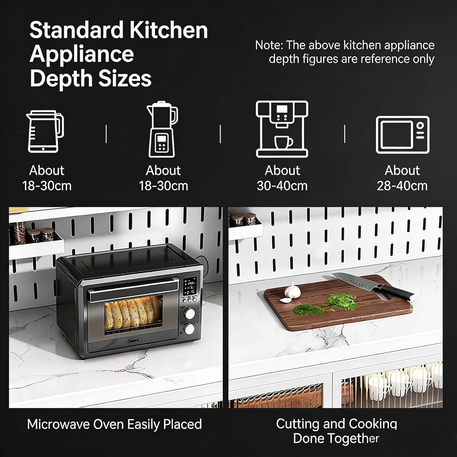 6-Tier Kitchen Storage Cabinet with Pegboard, Flip Door & Countertop - Multi-Functional Pantry Organizer Rack for Dining & Living Room (White, 31.5"x16.5"x60.6")